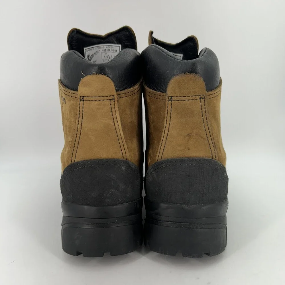 Danner Combat Hiker Boots Mens Size 11.5 Brown Nubuck Vibram USA Tactical Army